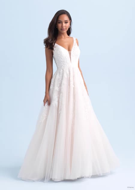 Pocahontas Nature Inspired Gown Disney S Fairy Tale Weddings