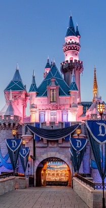 Sleeping Beauty Castle at Disneyland Park in California