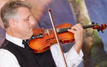 A man playing the violin