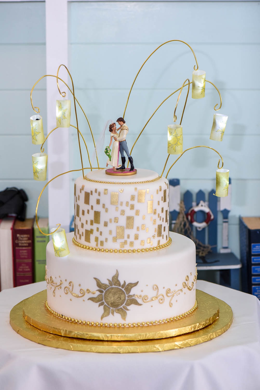  Wedding Cake Wednesday Tangled in Love Disney Weddings