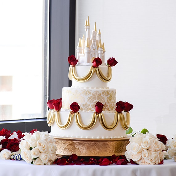 Wedding Cake Wednesday Beauty and the Beast Roses