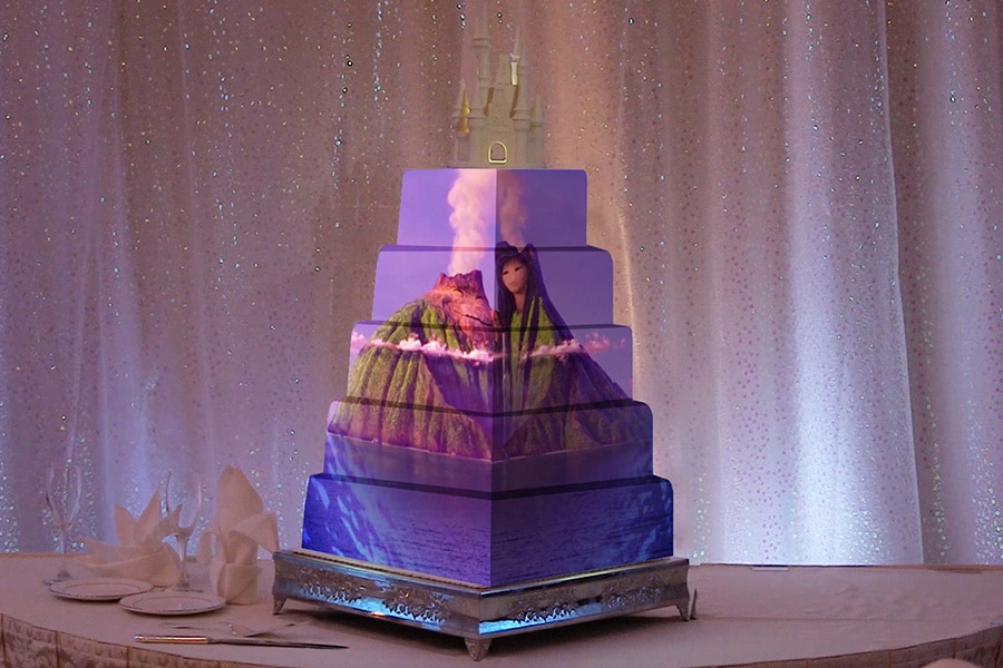 Wedding Cake Wednesday Lava Cake Mapping Projection Disney Weddings