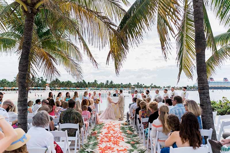 Disney Cruise Line Wedding Spotlight Devon Andrew Venue Castaway Cay Cruise Ship Disney Dream
