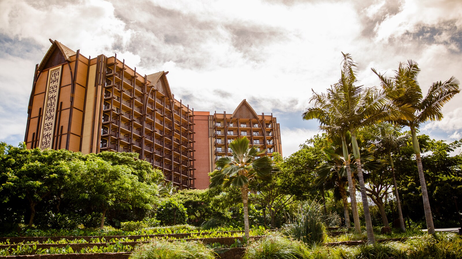 The exterior of Aulani, Disney Vacation Club Villas, Ko Olina, Hawaii