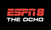 A logo of ESPN 8, The Ocho